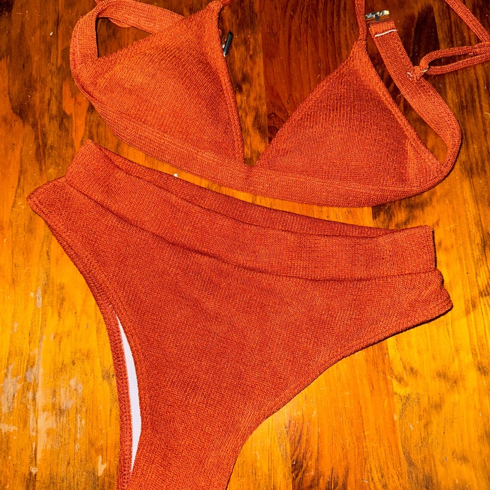 Rust Color Bikini Swimsuit